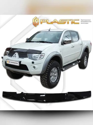 Дефлектор капота Classic черный Mitsubishi L200  2007–2015