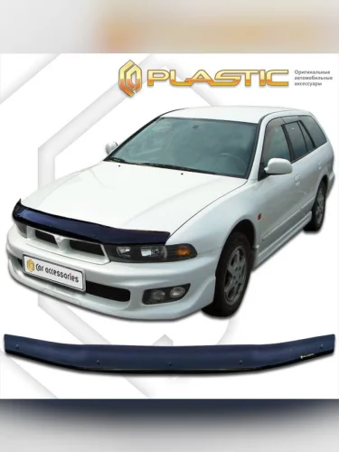 Дефлектор капота Classic черный Mitsubishi Legnum  1996-2002