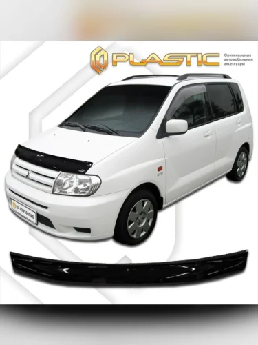 Дефлектор капота Classic черный Mitsubishi Mirage Dingo  2001-2002 