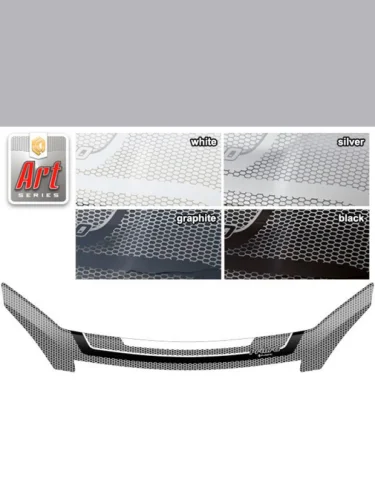 Дефлектор капота Серия Art серебро ВАЗ Lada Priora  2007