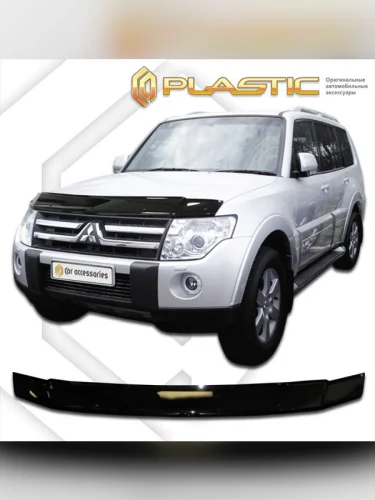Дефлектор капота Classic черный Mitsubishi Pajero IV поколение, джип/suv 5 дв. 2007–2020