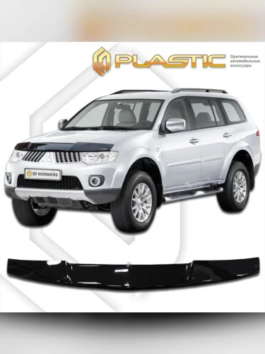 Дефлектор капота Classic черный Mitsubishi Pajero Sport 2008–2015