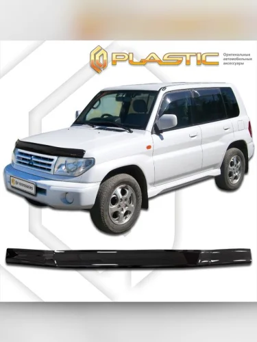 Дефлектор капота Classic черный Mitsubishi Pajero IO  1998-2007