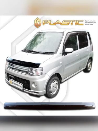 Дефлектор капота Classic черный Mitsubishi Toppo  2008–2013