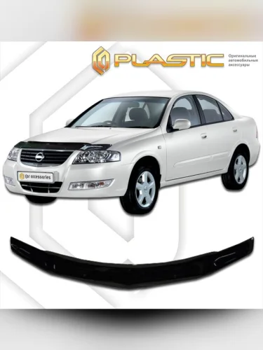 Дефлектор капота Classic черный Nissan Almera Classic  2006-2012