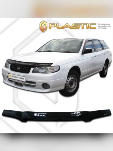 Дефлектор капота Classic черный Nissan Avenir  1998-2003