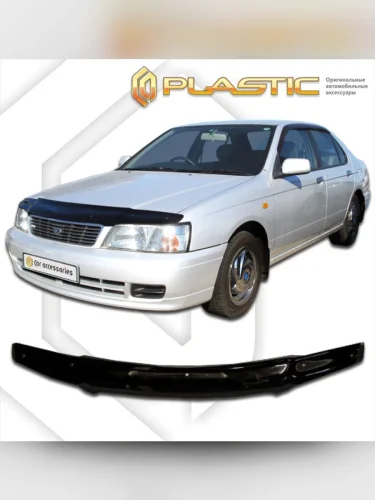Дефлектор капота Classic черный Nissan Bluebird  1995-2000