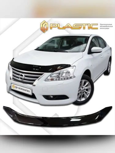 Дефлектор капота Classic черный Nissan Bluebird Sylphy  2012–н.в.