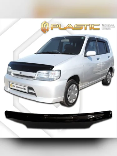 Дефлектор капота Classic черный Nissan Cube  1998-2002
