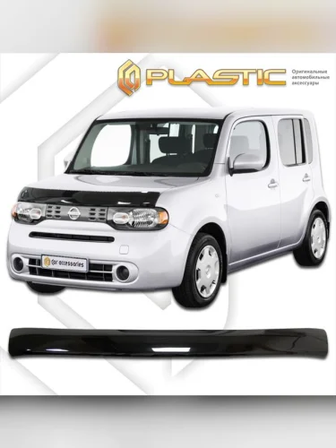 Дефлектор капота Classic черный Nissan Cube  2009-2012