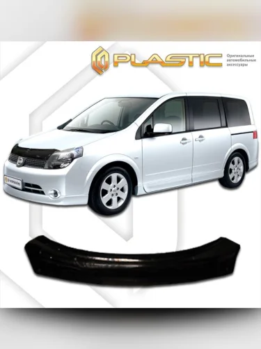 Дефлектор капота Classic черный Nissan Lafesta  2004-2007