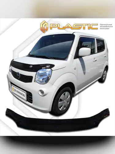 Дефлектор капота Classic черный Nissan Moco  2011-2016