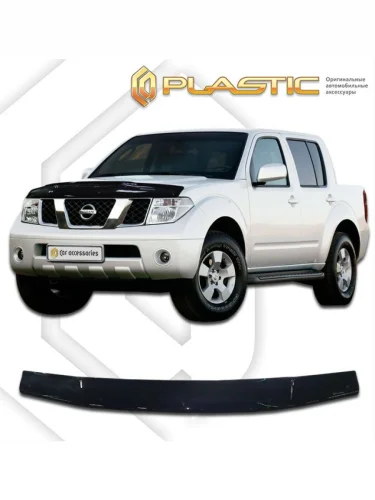 Дефлектор капота Classic черный Nissan Navara  2011–2014