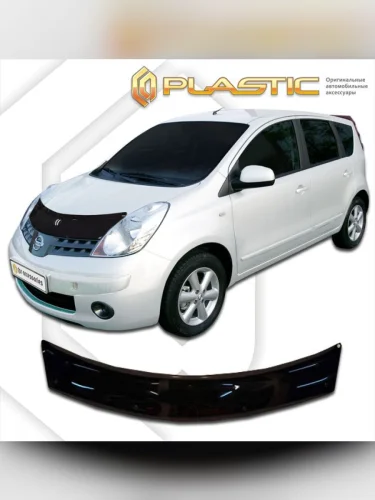Дефлектор капота Classic черный Nissan Note  2006-2008
