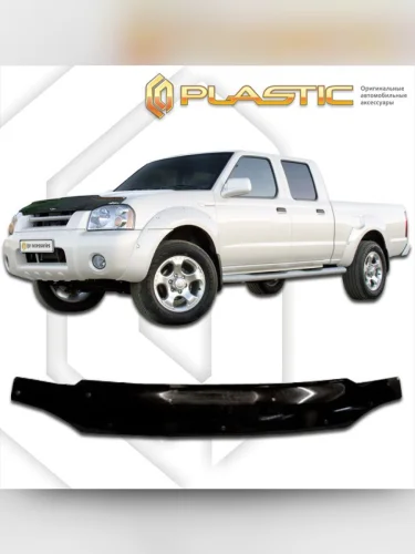 Дефлектор капота Classic черный Nissan NP 300  2003–н.в.