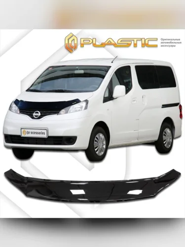 Дефлектор капота Classic черный Nissan NV200 1 поколение 2009–н.в.