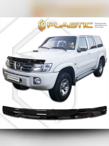 Дефлектор капота Classic черный Nissan Patrol  1997-2004