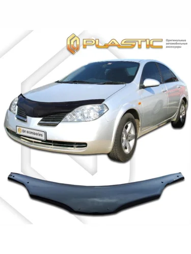 Дефлектор капота Classic черный Nissan Primera  2001-2006