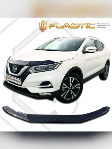 Дефлектор капота Classic черный Nissan Qashqai  2018–н.в.
