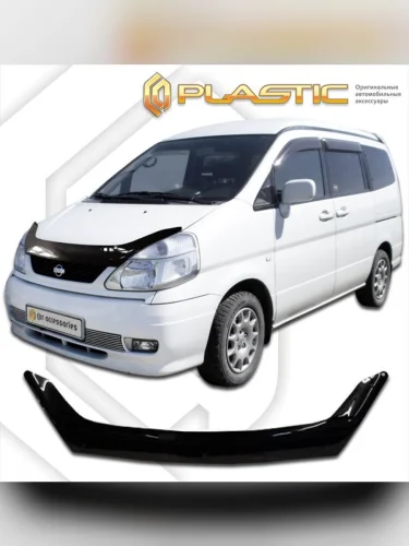 Дефлектор капота Classic черный Nissan Serena  1999-2005