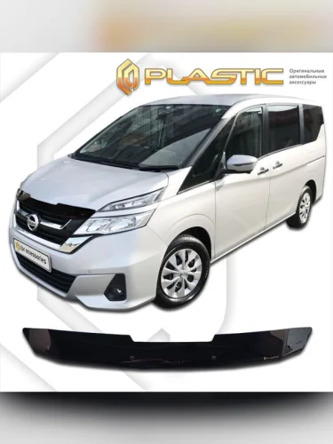 Дефлектор капота Classic черный Nissan Serena  2016 - 2019
