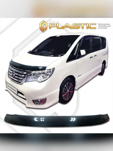 Дефлектор капота Classic черный Nissan Serena  2013-2016