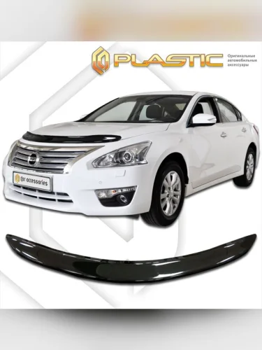 Дефлектор капота Classic черный Nissan Teana  2014–н.в.
