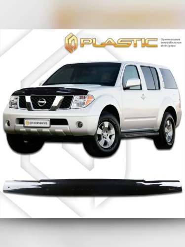 Дефлектор капота Classic черный Nissan Terrano  2005-2007