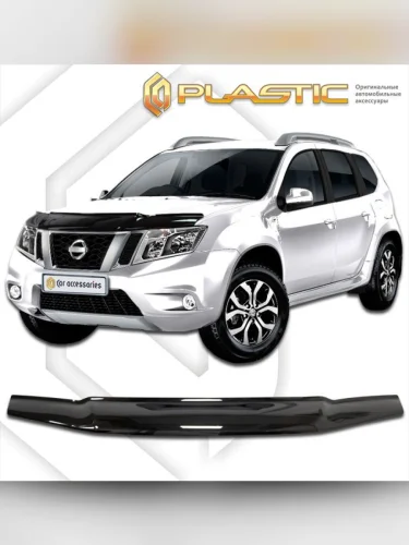 Дефлектор капота Classic черный Nissan Terrano  2013–н.в. 