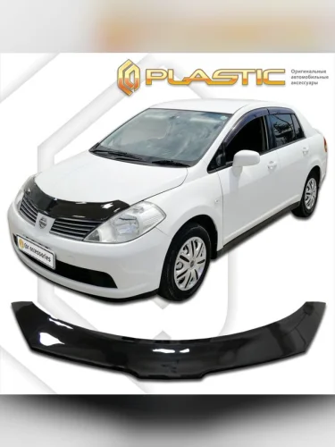 Дефлектор капота Classic черный Nissan Tiida Latio 2004-2012