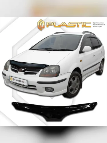 Дефлектор капота Classic черный Nissan Tino  1998-2003
