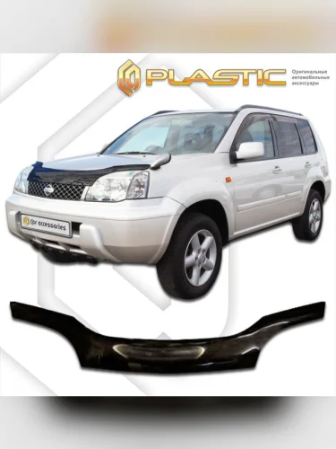 Дефлектор капота Classic черный Nissan X-Trail  2000-2006