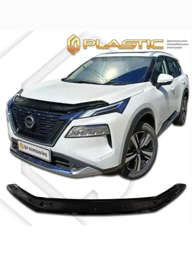 Дефлектор капота Classic черный Nissan X-Trail IV поколение, джип/suv 5 дв.,  2021 - н.в.