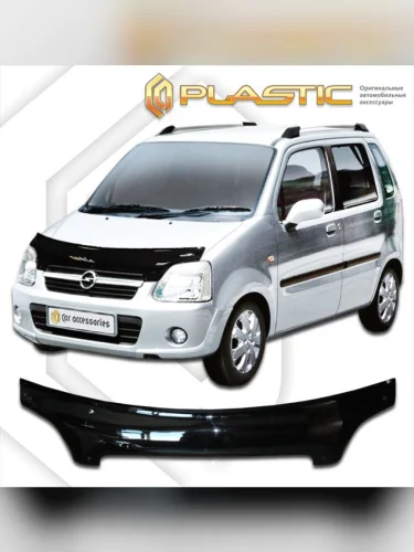 Дефлектор капота Classic черный Opel Agila  2000
