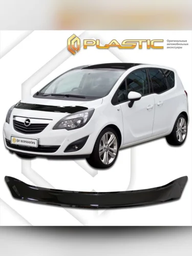 Дефлектор капота Classic черный Opel Meriva  2011