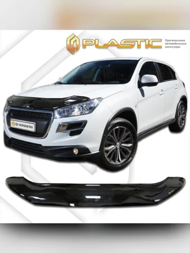 Дефлектор капота Classic черный Peugeot 4008 2012–н.в.