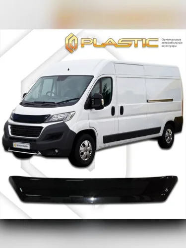 Дефлектор капота Classic черный Peugeot Boxer  2014–н.в.
