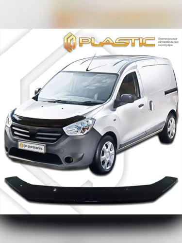 Дефлектор капота Classic черный Renault Dokker  2012–н.в.