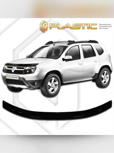 Дефлектор капота Classic черный Renault Duster  2011–2015