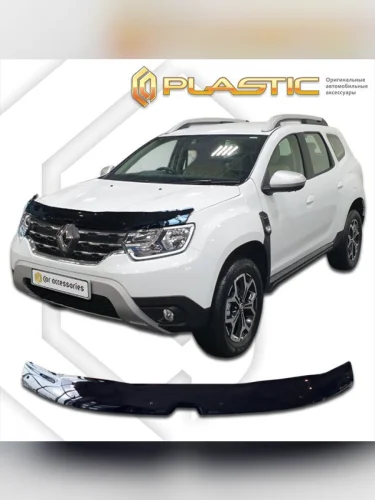 Дефлектор капота Classic черный Renault Duster  2020-н.в.