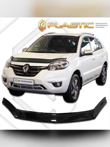 Дефлектор капота Classic черный Renault Koleos  2013–2016