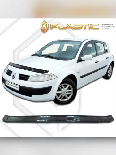 Дефлектор капота Classic черный Renault Megane хетчбек 2003–2006