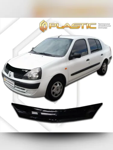 Дефлектор капота Classic черный Renault Symbol  2006-2009