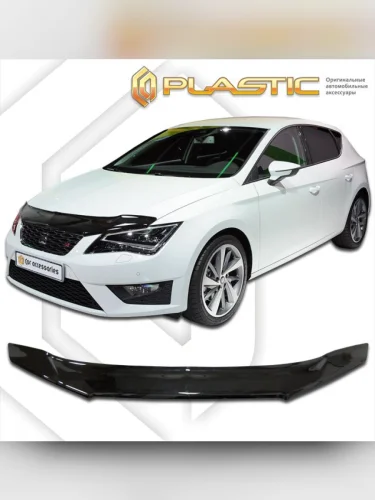 Дефлектор капота Classic черный Seat Leon  2012–н.в.