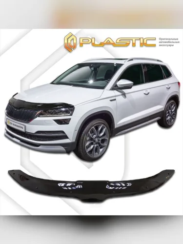 Дефлектор капота Classic черный Skoda Karoq  2017-н.в.
