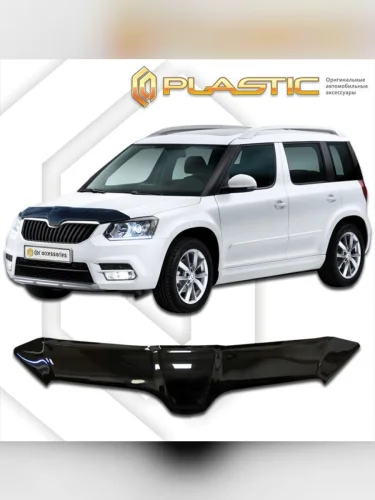 Дефлектор капота Classic черный Skoda Yeti  2013–н.в.