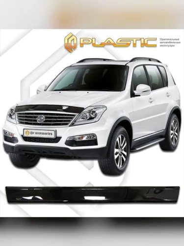 Дефлектор капота Classic черный SsangYong Rexton II 2012-–н.в.