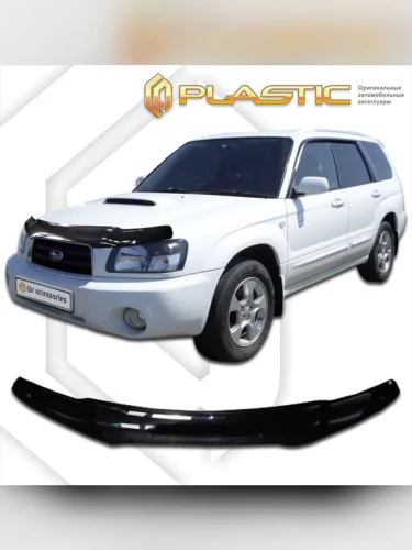 Дефлектор капота Classic черный Subaru Forester  2002-2005