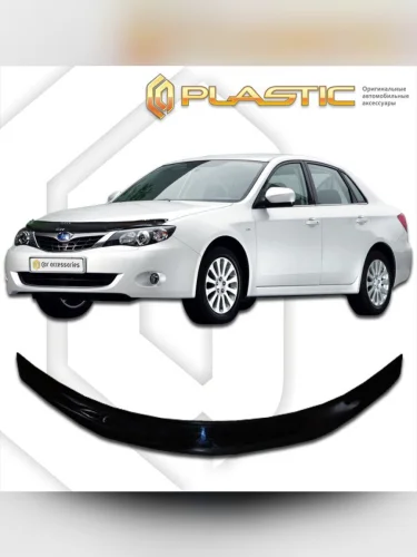 Дефлектор капота Classic черный Subaru Impreza  2008-2011