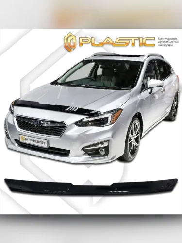 Дефлектор капота Classic черный Subaru Impreza  2016-2019